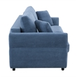 ACME Haran Contemporary Fabric 2 Pillows Sleeper Sofa in Blue