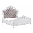 ACME Latisha Wood and Fabric Rectangular Queen Bed in Pure White