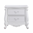 ACME Latisha Wood 2-Drawer Rectangular Nightstand in Pure White