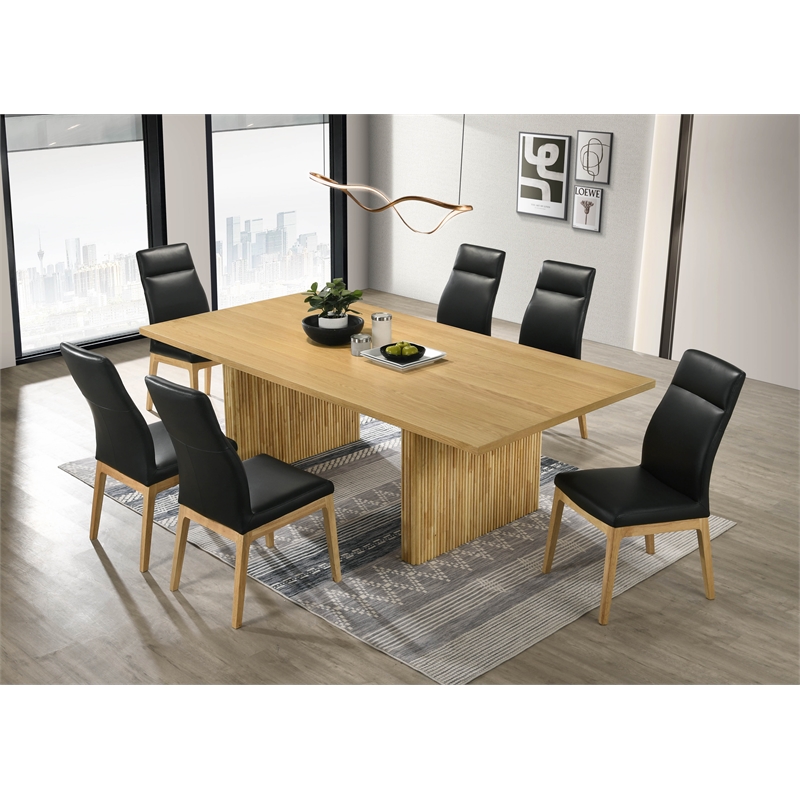 ACME Einar Contemporary Wood Rectangular Dining Table in Natural