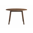 ACME Keiki Transitional Wood Round Dining Table in Walnut Finish