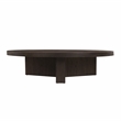 ACME Guido Contemporary Wood Round Coffee Table in Oak Finish