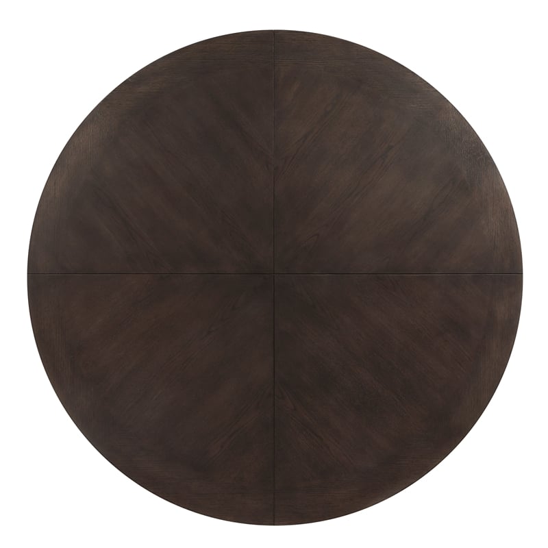 ACME Guido Contemporary Wood Round Coffee Table in Oak Finish