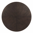 ACME Guido Contemporary Wood Round Coffee Table in Oak Finish