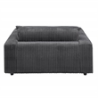 ACME Hilde Contemporary Velvet Upholstered Chaise with 2 Pillows in Gray