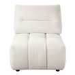 ACME Loanna Contemporary Linen Fabric Upholstered Armless Chair in Beige