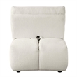 ACME Loanna Contemporary Linen Fabric Upholstered Armless Chair in Beige