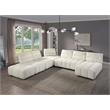 ACME Loanna Contemporary Linen Fabric Upholstered Chaise in Beige