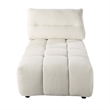 ACME Loanna Contemporary Linen Fabric Upholstered Chaise in Beige