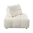 ACME Loanna Contemporary Linen Fabric Upholstered Wedge in Beige