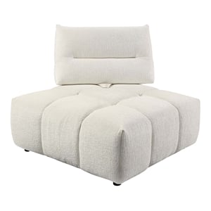 ACME Loanna Contemporary Linen Fabric Upholstered Wedge in Beige
