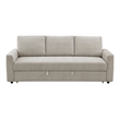 ACME Leira Linen Fabric Upholstered Sofa with Sleeper in Beige