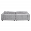 ACME Hilde Velvet Upholstered Sectional Sofa with 4 Pillows in Beige