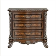 ACME Devany Wood and Resin 3-Drawer Nightstand in Rich Cherry