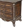 ACME Devany Wood and Resin 3-Drawer Nightstand in Rich Cherry