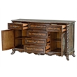 ACME Devany Wood & Resin 6-Drawer Transitional Dresser in Rich Cherry