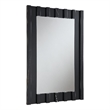 ACME Drisana Wood and Tempered Glass Rectangular Accent Mirror in Black Mirrored