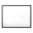 ACME Casimiro Transitional Wood and Glass Rectangular Mirror in Gray