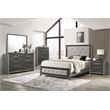 ACME Casimiro Transitional Wood 5-Drawer Rectangular Chest in Gray