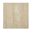 ACME Deon Contemporary Plywood & Travertine Square Coffee Table in Natural Beige