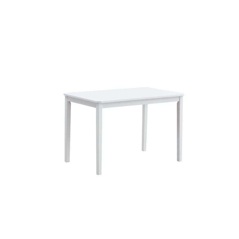 ACME Fidelity 5 Piece Wood/Fabric Dining Set in Brown & White
