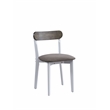 ACME Fidelity 5 Piece Wood/Fabric Dining Set in Brown & White
