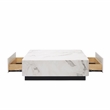 ACME Fritzy Contemporary Wood Square Coffee Table in White Engineered Stone