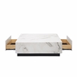ACME Fritzy Contemporary Wood Square Coffee Table in White Engineered Stone