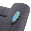 ACME Domana Microfiber Power Recliner with Lift & Heating & Massage in Dark Blue