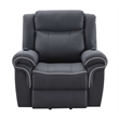 ACME Domana Microfiber Power Recliner with Lift & Heating & Massage in Dark Blue