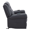 ACME Domana Microfiber Power Recliner with Lift & Heating & Massage in Dark Blue