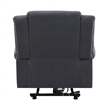 ACME Domana Microfiber Power Recliner with Lift & Heating & Massage in Dark Blue