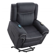 ACME Domana Microfiber Power Recliner with Lift & Heating & Massage in Dark Blue