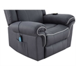 ACME Domana Microfiber Power Recliner with Lift & Heating & Massage in Dark Blue