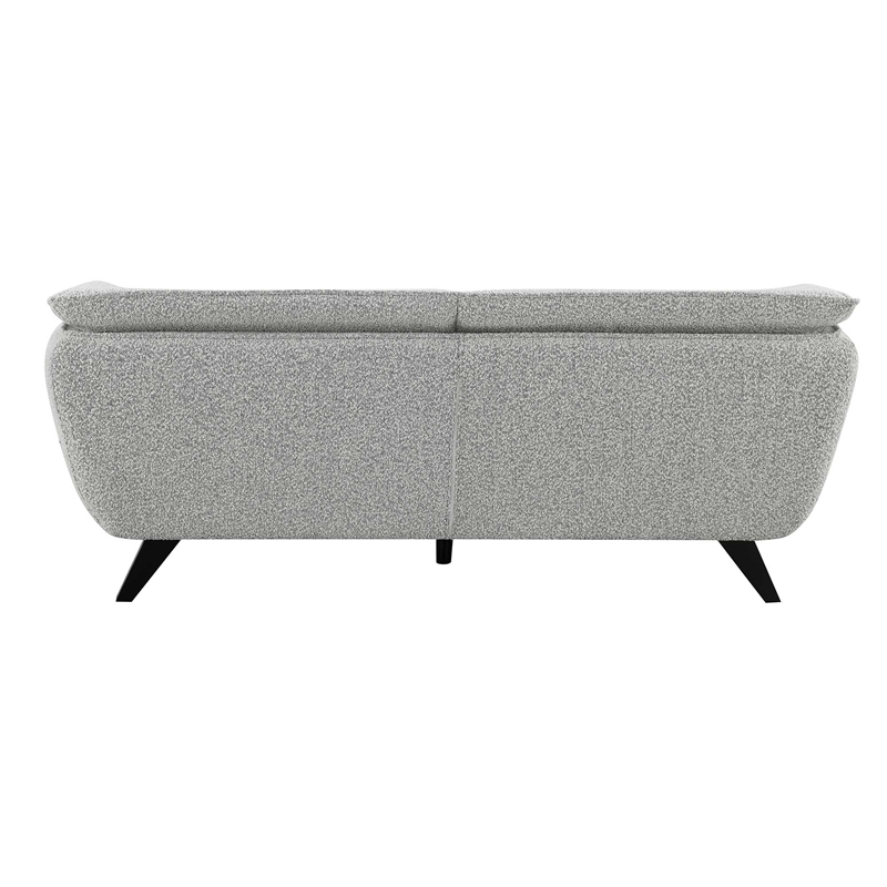 ACME Nayeli Wood & Boucle Fabric Upholstered Sofa in Light Gray