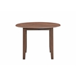 ACME Ferris Transitional Rubber Wood Round Dining Table in Brown