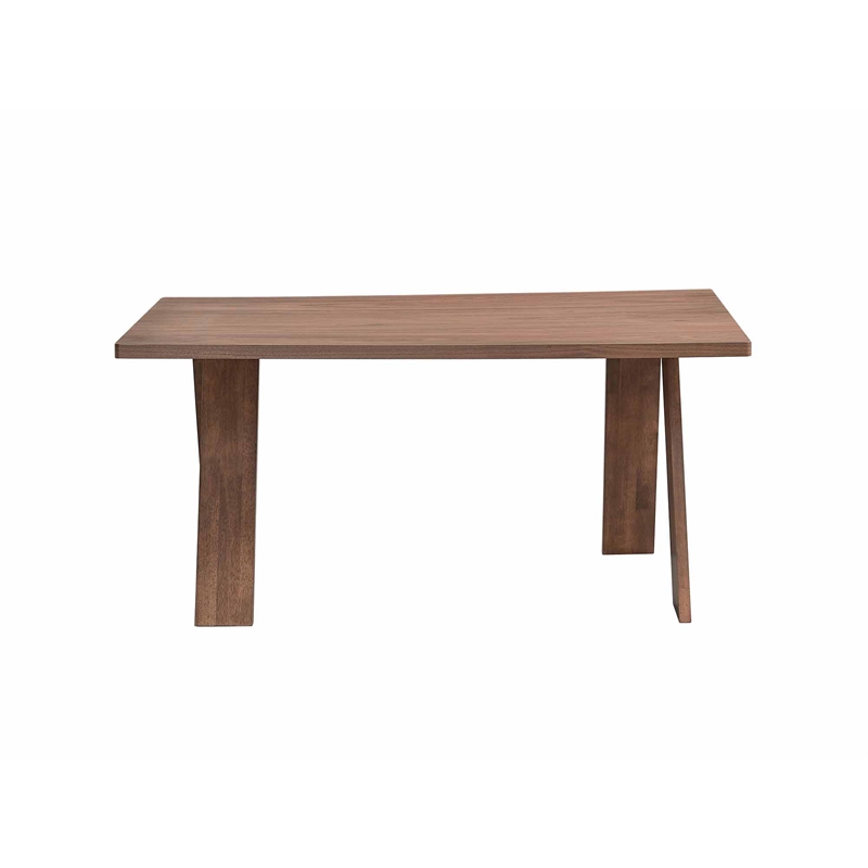 ACME Sarha Scandinavian Wood Rectangular Dining Table in Walnut