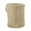 ACME Gene Environmental Friendly Cement Concrete Accent Table in Natural Brown
