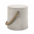 ACME Gene Environmental Friendly Cement Concrete Accent Table in Natural Gray
