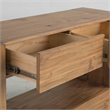 ACME Harlan Contemporary Wood 4-Drawer Rectangular Sofa Table in Oak