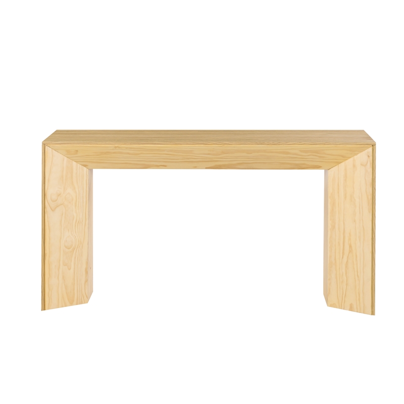 ACME Harold Contemporary Wood Rectangular Sofa Table in Natural Oak