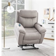 ACME Chriki Microfiber Upholstered Power Recliner with Lift & Massage in Gray