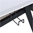 ACME Saida MDF Wood and Metal Rectangular Music Desk in White and Black