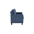 ACME Horatio Transitional Wood and Chenille Fabric Upholstered Sofa in Navy