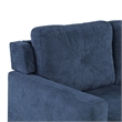 ACME Horatio Transitional Wood and Chenille Fabric Upholstered Sofa in Navy