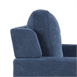 ACME Horatio Transitional Wood and Chenille Fabric Upholstered Sofa in Navy