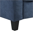 ACME Horatio Transitional Wood and Chenille Fabric Upholstered Sofa in Navy