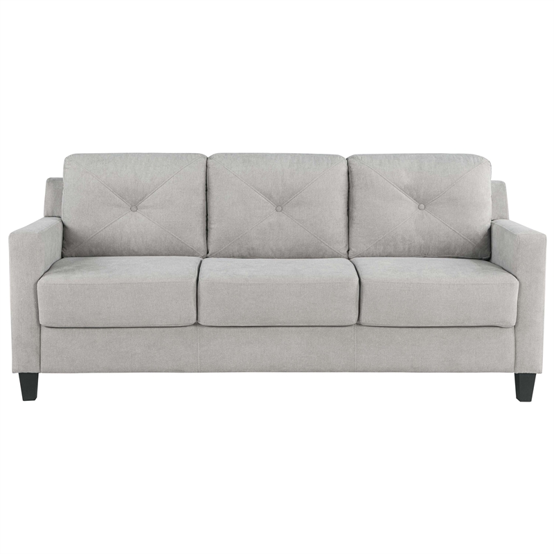 ACME Horatio Transitional Wood and Chenille Fabric Upholstered Sofa in Taupe