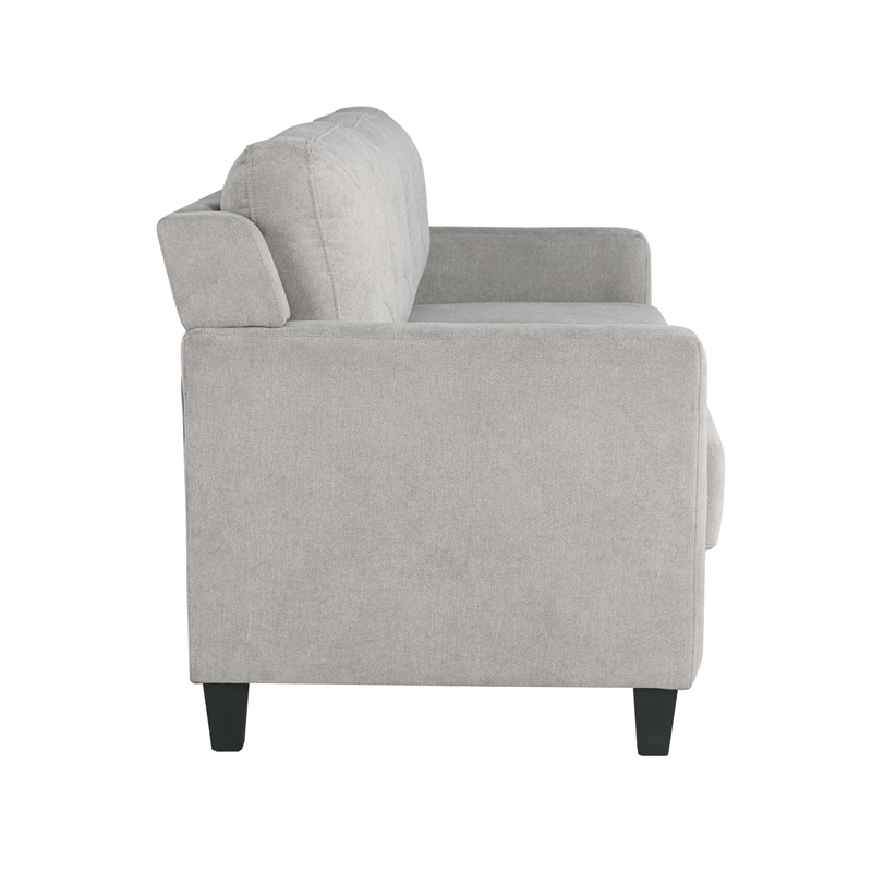 ACME Horatio Transitional Wood and Chenille Fabric Upholstered Sofa in Taupe