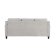 ACME Horatio Transitional Wood and Chenille Fabric Upholstered Sofa in Taupe